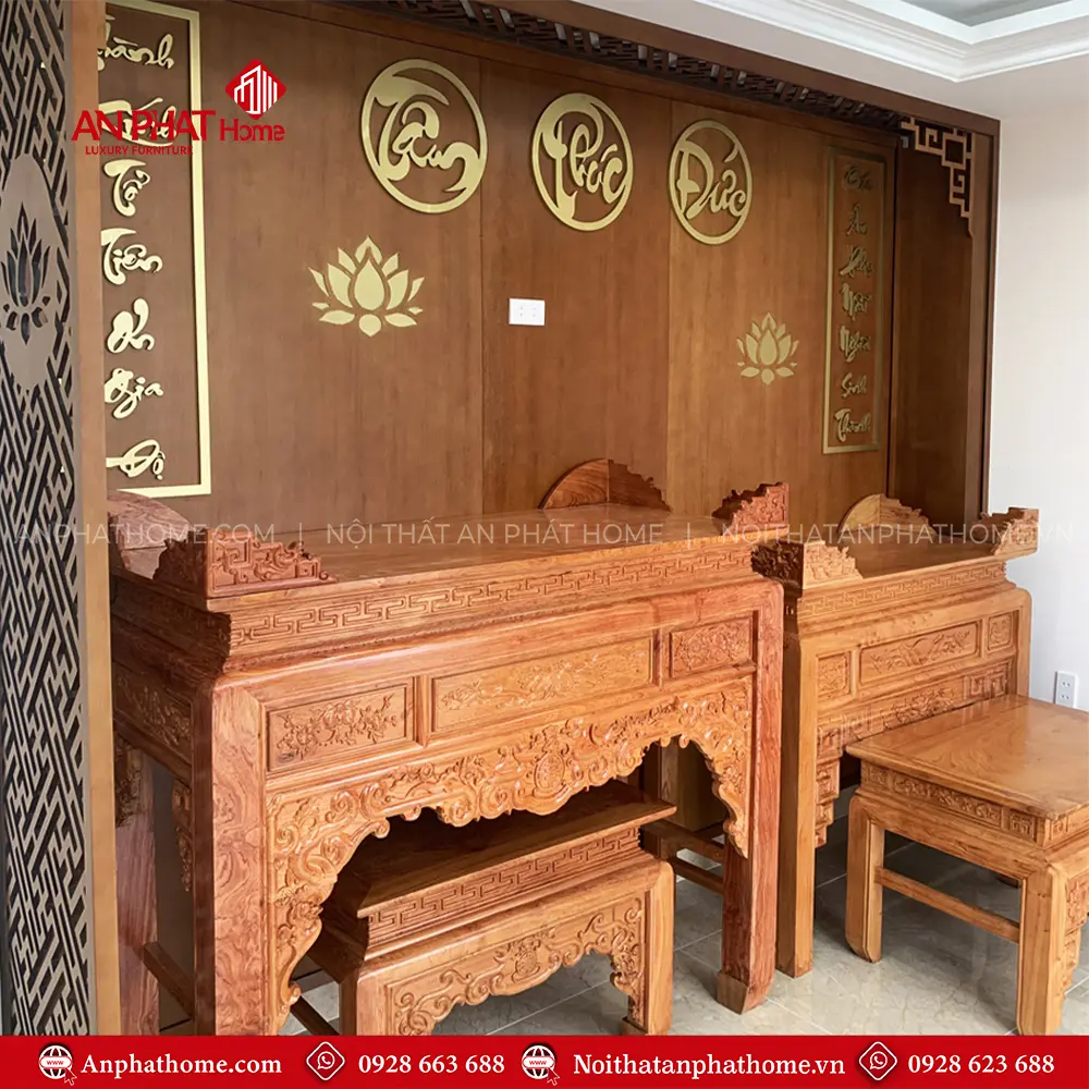 Không Gian Thờ Gỗ Hương Bàn Thờ Phật Kết Hợp Gia Tiên BT-2475 6 Không Gian Thờ Gỗ Hương Bàn Thờ Phật Kết Hợp Gia Tiên BT-2475
