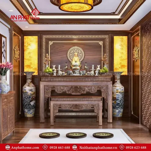 Không Gian Thờ Hiện Đại Bàn Thờ Cao Cấp BT-2609