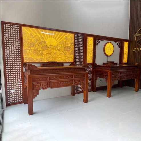 Không Gian Thờ Phật Và Gia Tiên Cho Nhà Phố BT-2557