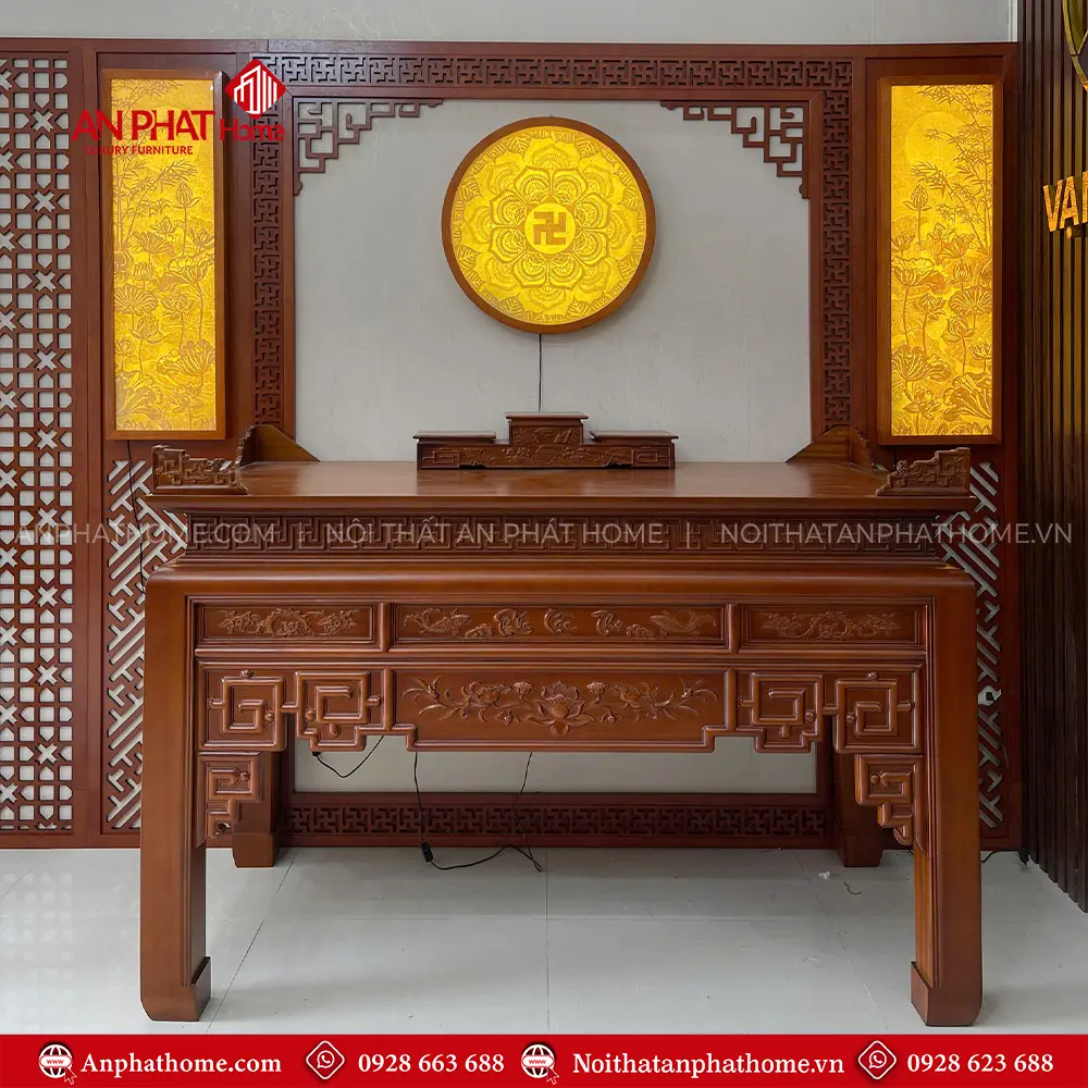 Không Gian Thờ Phật Và Gia Tiên Cho Nhà Phố BT-2557 14 Không Gian Thờ Phật Và Gia Tiên Cho Nhà Phố BT-2557