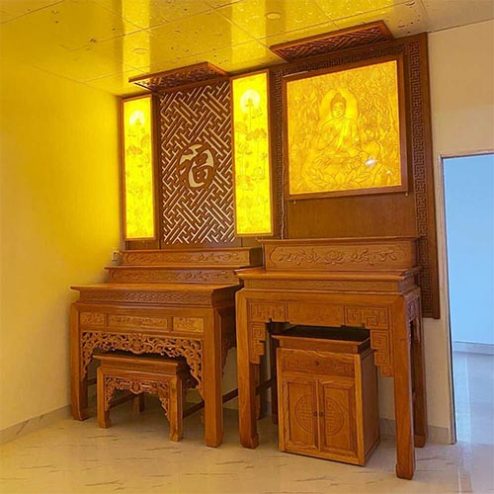 Không Gian Thờ Phật Và Gia Tiên Hiện Đại BT-2539