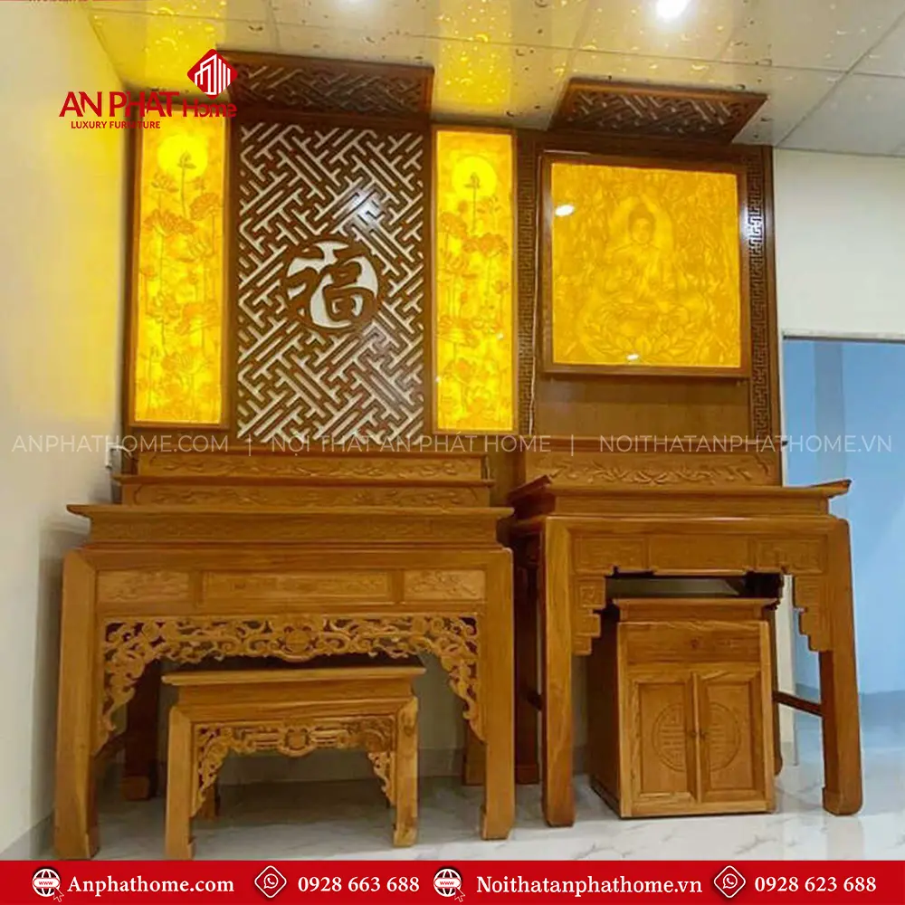 Không Gian Thờ Phật Và Gia Tiên Hiện Đại BT-2539 6 Không Gian Thờ Phật Và Gia Tiên Hiện Đại BT-2539