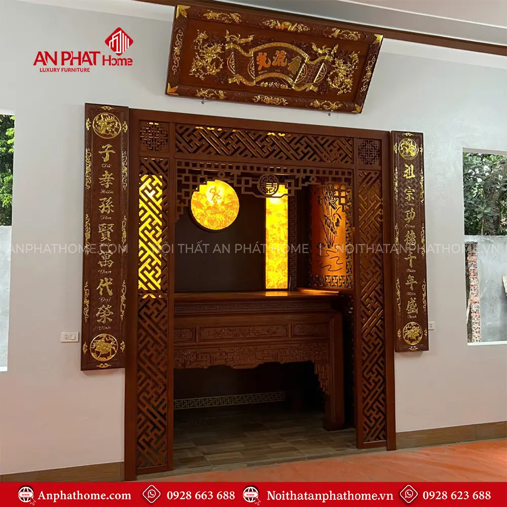 Không Gian Thờ Phòng Khách Đẹp Hiện Đại BT-2545 11 Không Gian Thờ Phòng Khách Đẹp Hiện Đại BT-2545