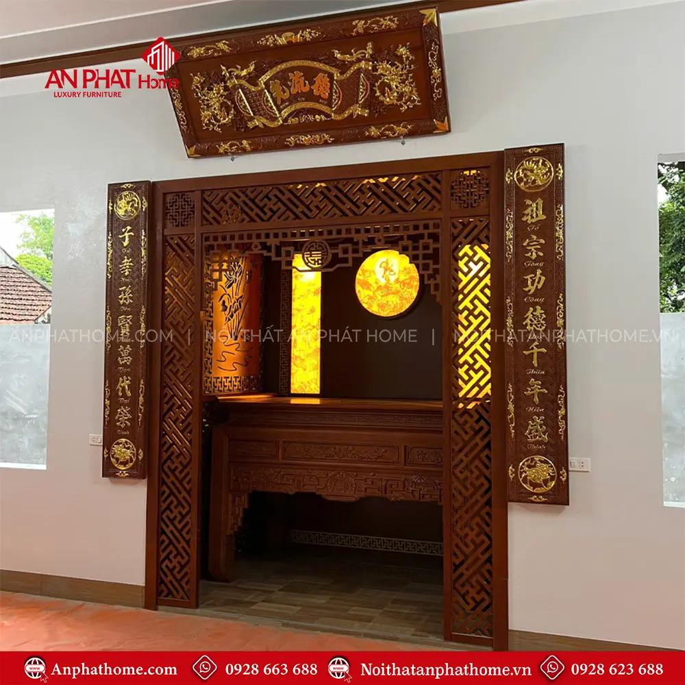 Không Gian Thờ Phòng Khách Đẹp Hiện Đại BT-2545 10 Không Gian Thờ Phòng Khách Đẹp Hiện Đại BT-2545