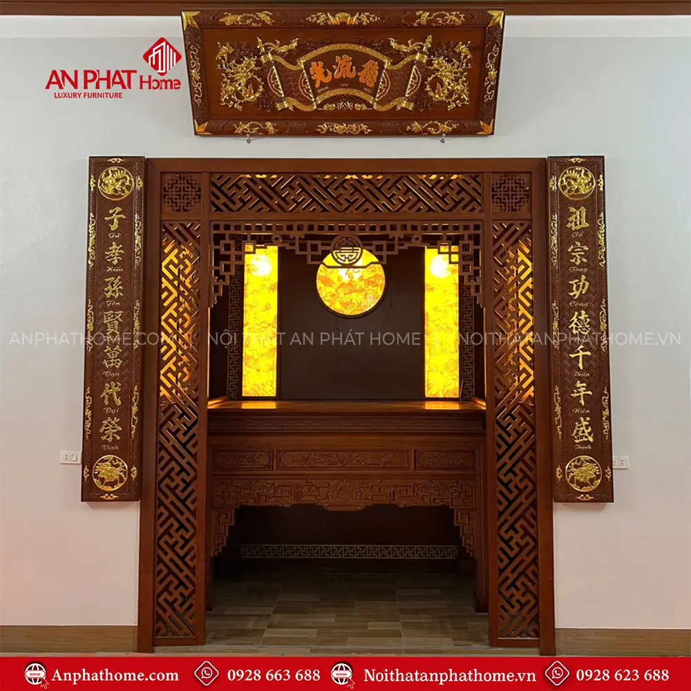 Không Gian Thờ Phòng Khách Đẹp Hiện Đại BT-2545 9 Không Gian Thờ Phòng Khách Đẹp Hiện Đại BT-2545