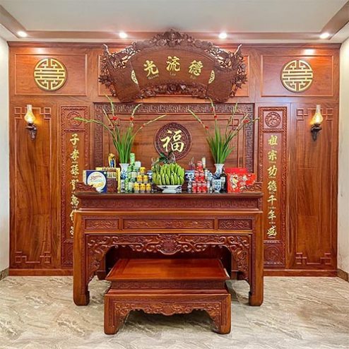 Không Gian Thờ Thiết Kế Hiện Đại Án Gian Thờ Đẹp BT-2607