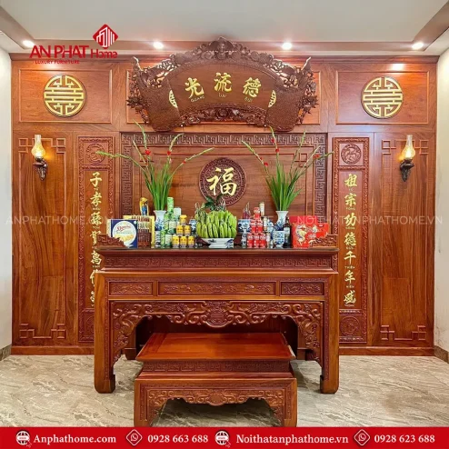 Không Gian Thờ Thiết Kế Hiện Đại Án Gian Thờ Đẹp BT-2607