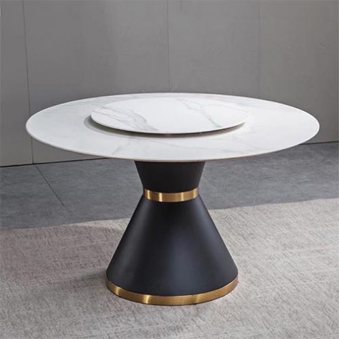 Mẫu Bàn Ăn Hiện Đại Mặt Tròn Xoay Thông Minh BA-2144