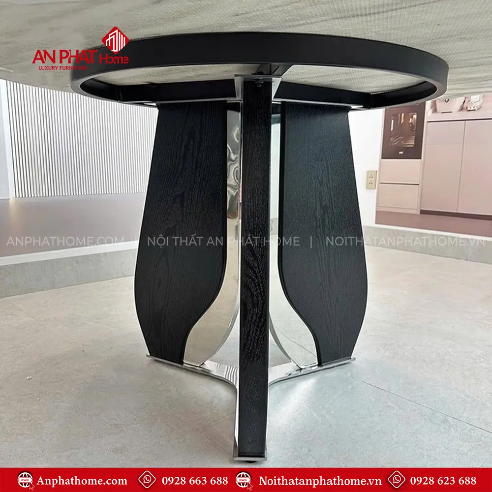 Mẫu Bàn Ăn Tròn Xoay Hiện Đại Cho Nhà Phố BA-2156 11 Mẫu Bàn Ăn Tròn Xoay Hiện Đại Cho Nhà Phố BA-2156
