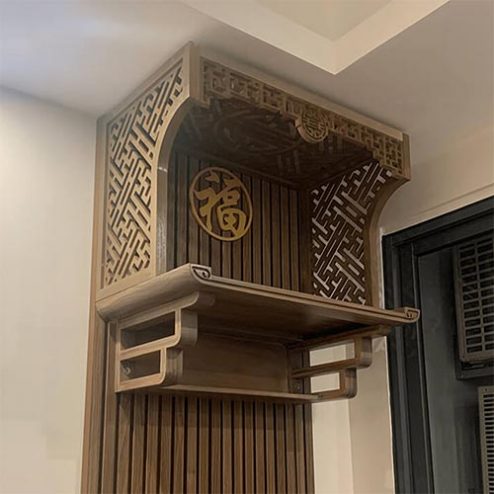 Mẫu Bàn Thờ Chung Cư Treo Tường Hiện Đại BT-2637