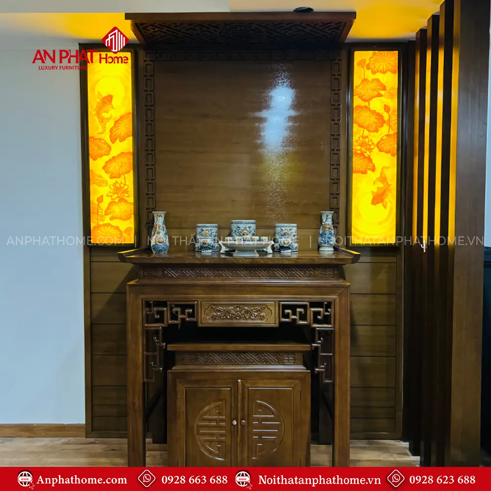 Mẫu Bàn Thờ Gia Tiên Hiện Đại Gỗ Gụ BT-2490 11 Mẫu Bàn Thờ Gia Tiên Hiện Đại Gỗ Gụ BT-2490