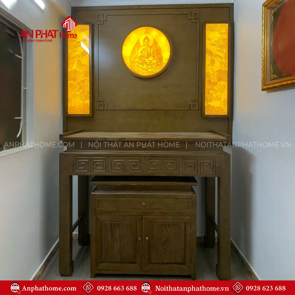 Mẫu Bàn Thờ Phật Đẹp BT-2536 5 Mẫu Bàn Thờ Phật Đẹp BT-2536
