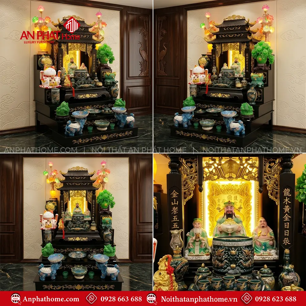 Mẫu Bàn Thờ Thần Tài Cao Cấp Đồ Thờ Men Màu Đắp Nổi Bát Tràng BT-2732 6 Mẫu Bàn Thờ Thần Tài Cao Cấp Đồ Thờ Men Màu Đắp Nổi Bát Tràng BT-2732