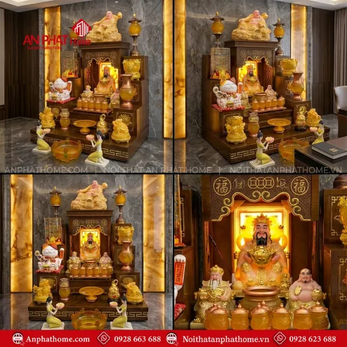 Mẫu Bàn Thờ Thần Tài Đồ Thờ Lưu Ly Cao Cấp BT-2697 4 mau ban tho than tai do tho luu ly cao cap bt 269700001