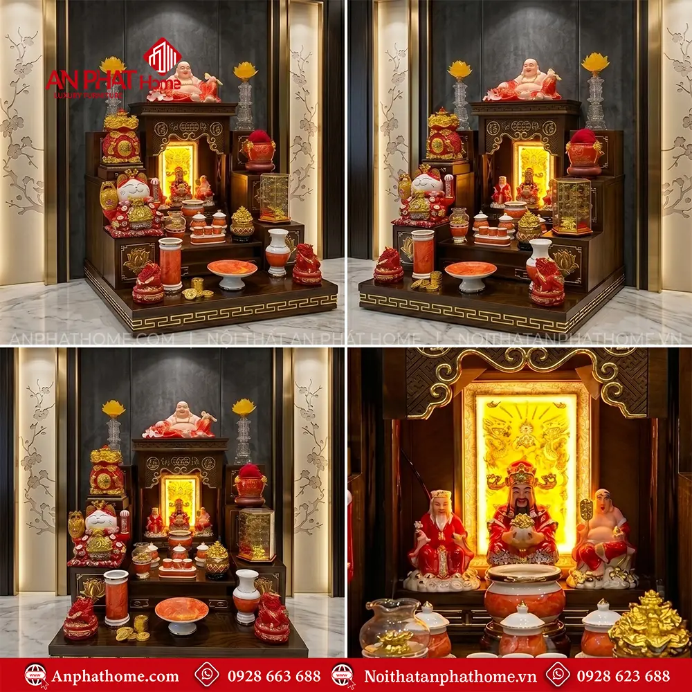 Mẫu Bàn Thờ Thần Tài Hiện Đại Đồ Thờ Giả Đá Đỏ BT-2690 6 Mẫu Bàn Thờ Thần Tài Hiện Đại Đồ Thờ Giả Đá Đỏ BT-2690