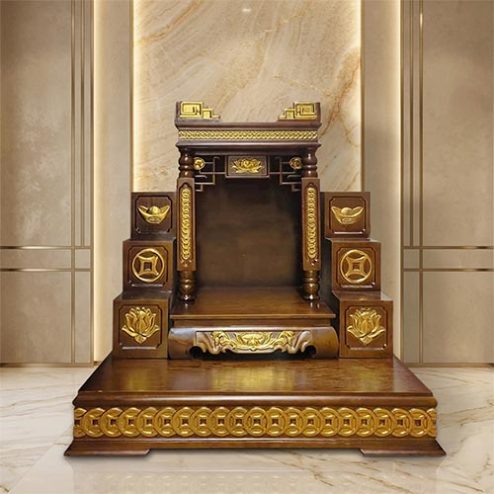Mẫu Bàn Thờ Thần Tài Thổ Địa Hiện Đại Đẹp BT-2692