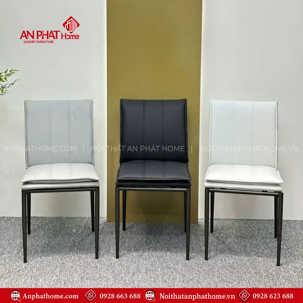 Mẫu Ghế Ăn Bọc Da PU Cao Cấp Nhập Khẩu GA80 8 Mẫu Ghế Ăn Bọc Da PU Cao Cấp Nhập Khẩu GA80