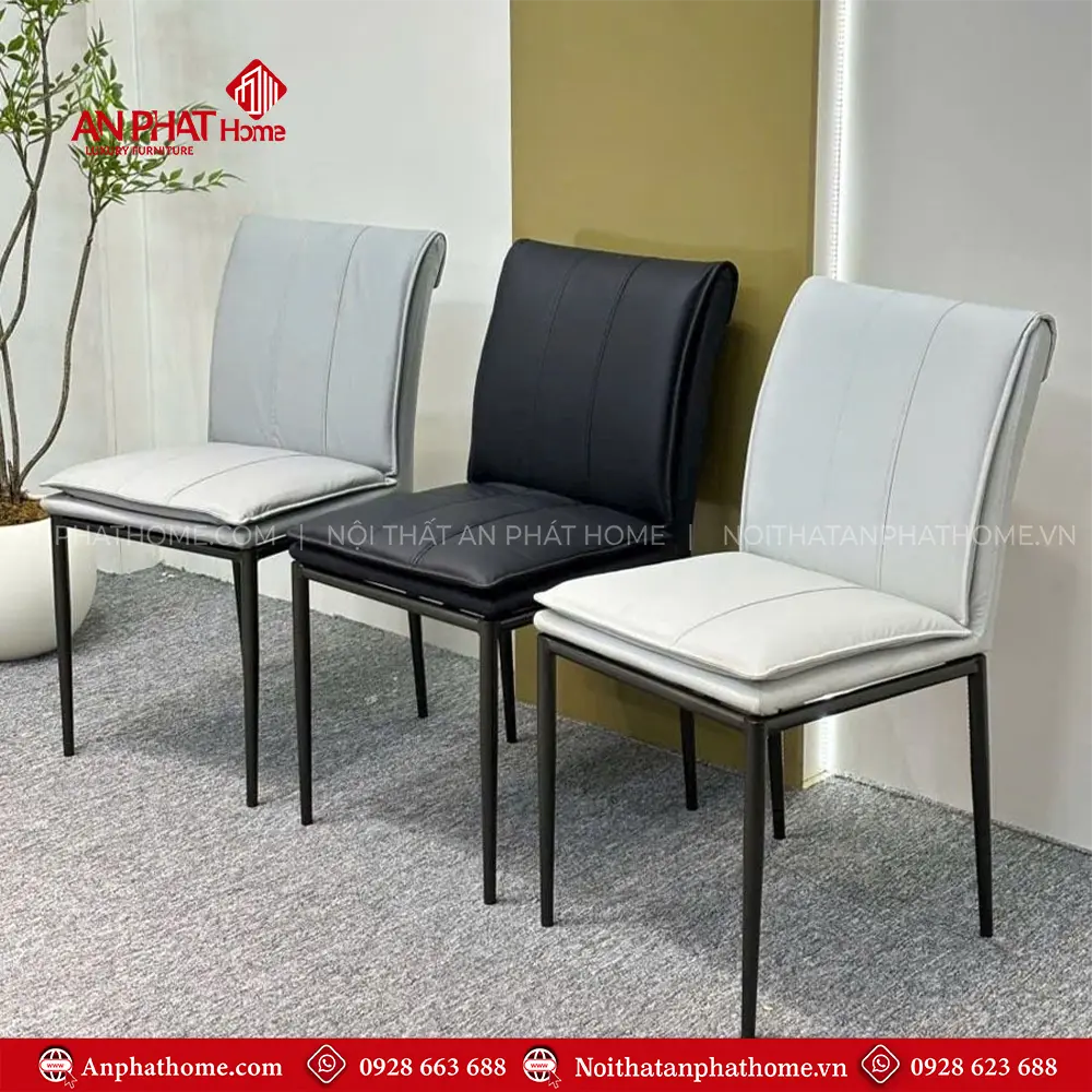 Mẫu Ghế Ăn Bọc Da PU Cao Cấp Nhập Khẩu GA80 7 Mẫu Ghế Ăn Bọc Da PU Cao Cấp Nhập Khẩu GA80
