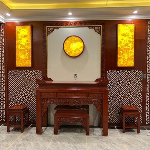 Mẫu Phòng Thờ Gia Tiên Thiết Kế Hiện Đại BT-2487