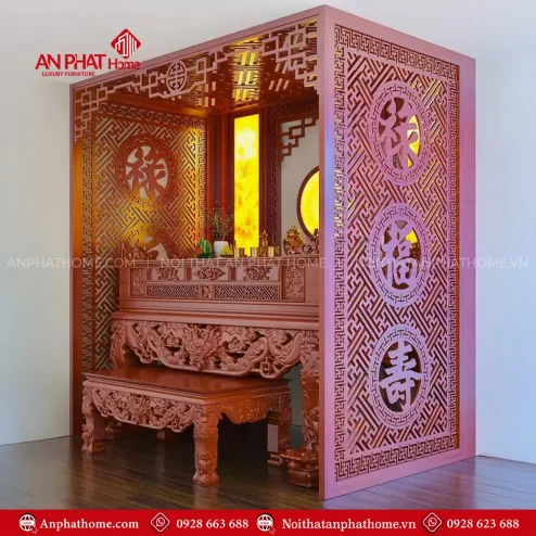 Mẫu Vách Ngăn Thiết Kế Hiện Đại Cho Sập Thờ VN-4404
