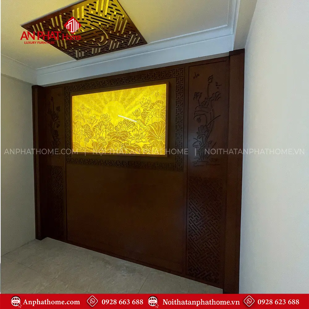 Mẫu Vách Ốp Phòng Thờ Hiện Đại VN-4343 8 Mẫu Vách Ốp Phòng Thờ Hiện Đại VN-4343