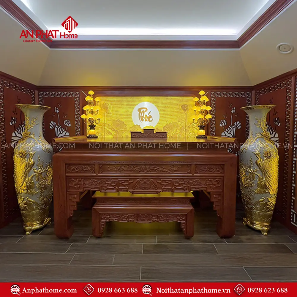 Phòng Thờ Biệt Thự Cao Cấp Gỗ Hương Đá BT-2583 12 Phòng Thờ Biệt Thự Cao Cấp Gỗ Hương Đá BT-2583