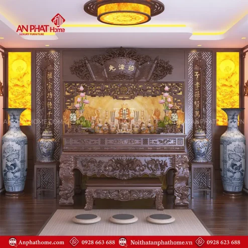 Phòng Thờ Biệt Thự Cao Cấp Hiện Đại BT-2437