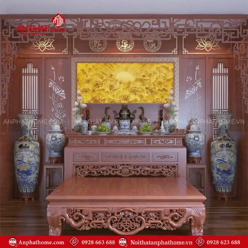 Phòng Thờ Cao Cấp Gỗ Hương BT-2405