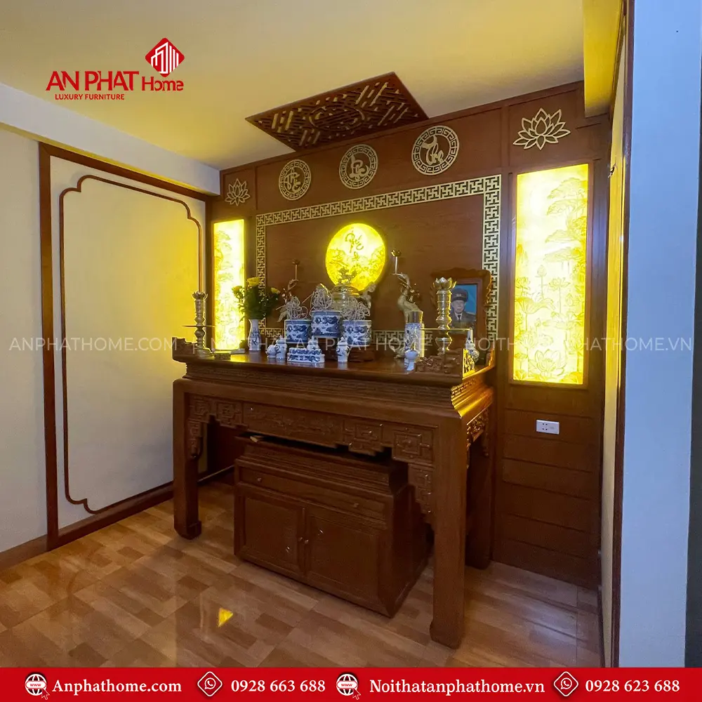 Phòng Thờ Đẹp Bàn Thờ Gỗ Hương Đá Hiện Đại BT-2742 8 Phòng Thờ Đẹp Bàn Thờ Gỗ Hương Đá Hiện Đại BT-2742