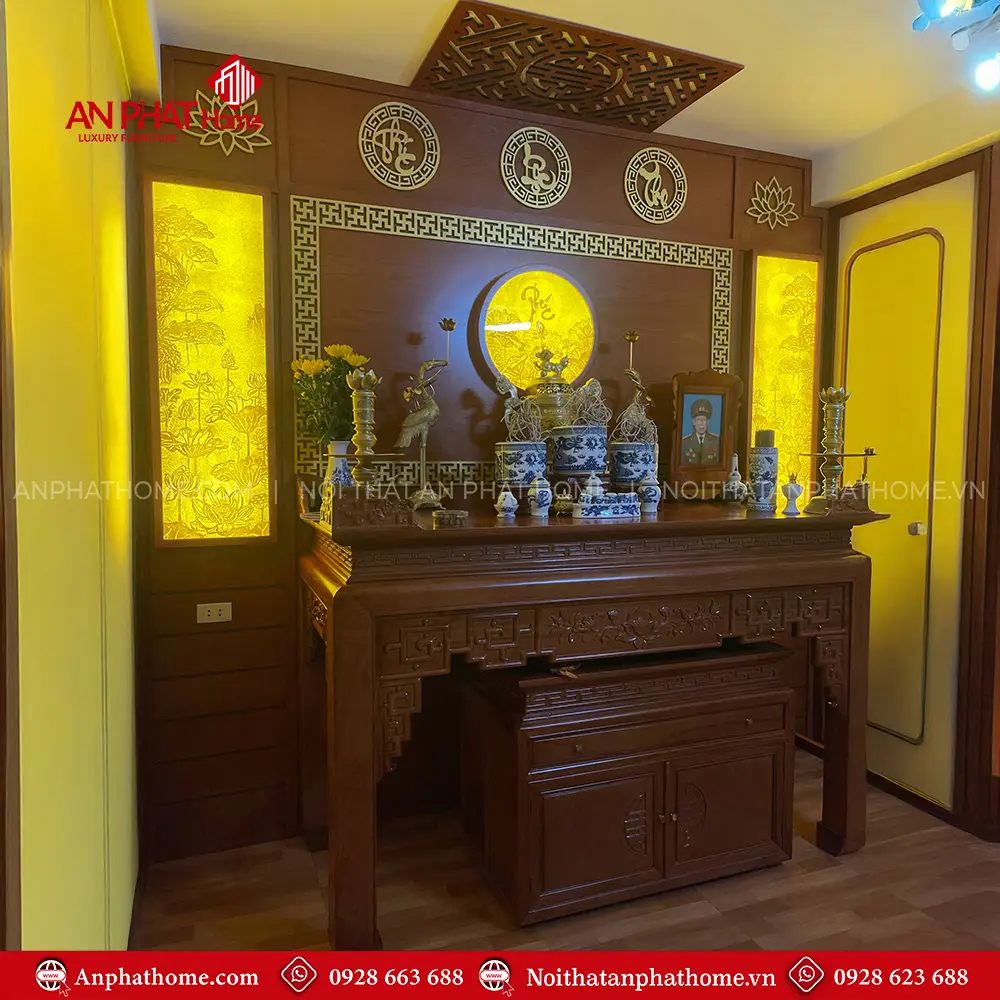 Phòng Thờ Đẹp Bàn Thờ Gỗ Hương Đá Hiện Đại BT-2742 9 Phòng Thờ Đẹp Bàn Thờ Gỗ Hương Đá Hiện Đại BT-2742
