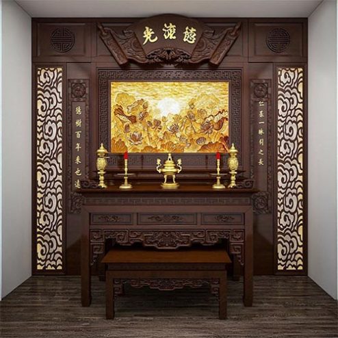 Phòng Thờ Đẹp Cổ Điển Sang Trọng BT-2492