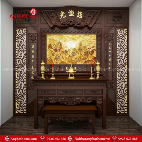 Phòng Thờ Đẹp Cổ Điển Sang Trọng BT-2492