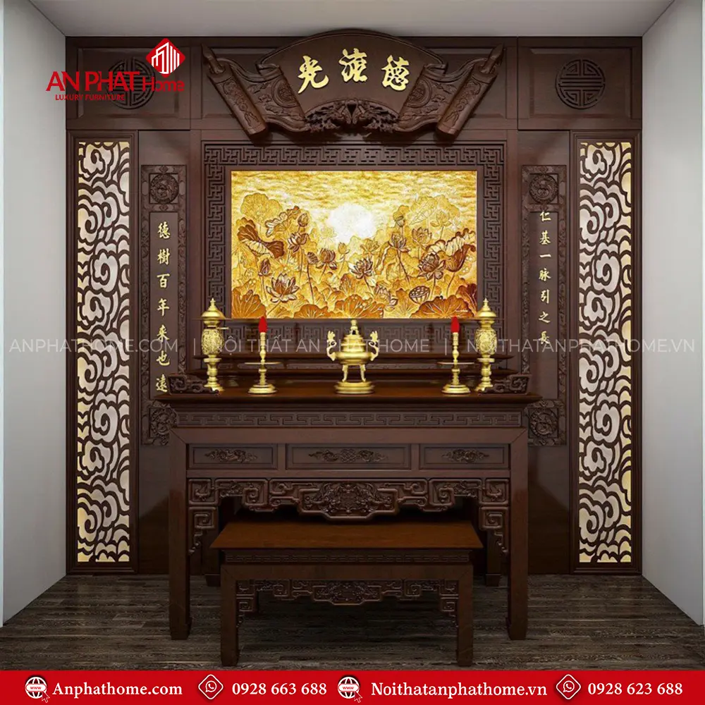 Phòng Thờ Đẹp Cổ Điển Sang Trọng BT-2492 3 Phòng Thờ Đẹp Cổ Điển Sang Trọng BT-2492