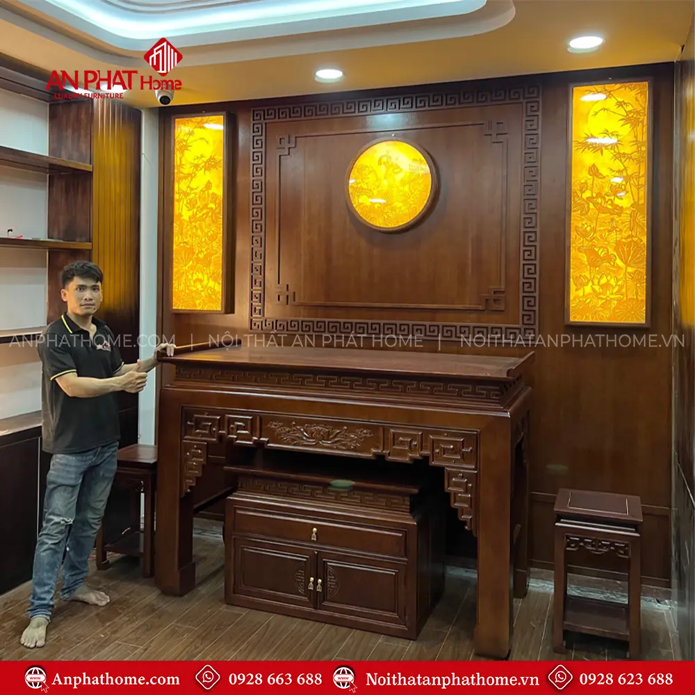 Phòng Thờ Đẹp Gỗ Hiện Đại BT-2564 10 Phòng Thờ Đẹp Gỗ Hiện Đại BT-2564