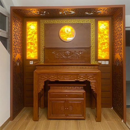 Phòng Thờ Đẹp Gỗ Hương BT-2566