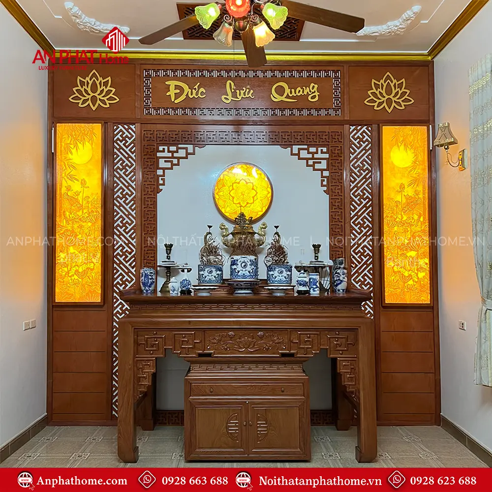Phòng Thờ Đẹp Gỗ Hương Đá BT-2537 11 Phòng Thờ Đẹp Gỗ Hương Đá BT-2537