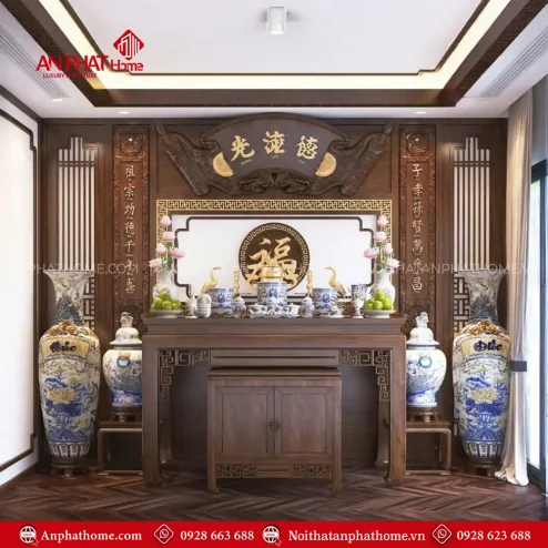 Phòng Thờ Gia Tiên Cao Cấp Đẹp BT-2303