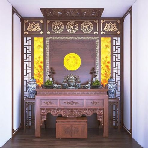 Phòng Thờ Gia Tiên Đẹp Hiện Đại BT-2320