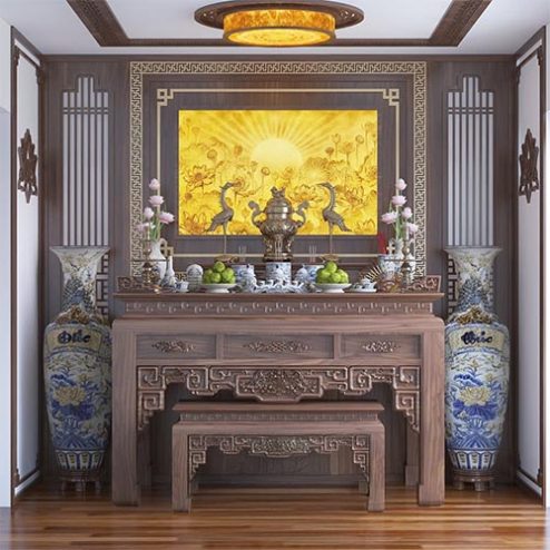 Phòng Thờ Gia Tiên Hiện Đại BT-2384