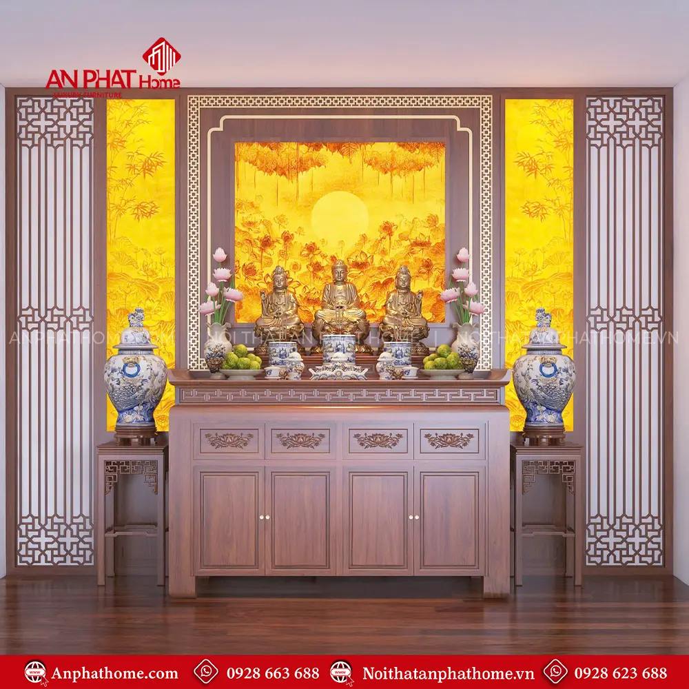 Phòng Thờ Phật Hiện Đại BT-2345 3 Phòng Thờ Phật Hiện Đại BT-2345