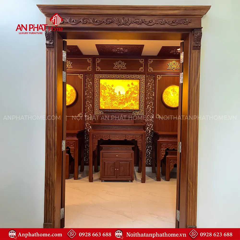 Phòng Thờ Phật Kết Hợp Nội Ngoại 2 Bên BT-2461 18 Phòng Thờ Phật Kết Hợp Nội Ngoại 2 Bên BT-2461