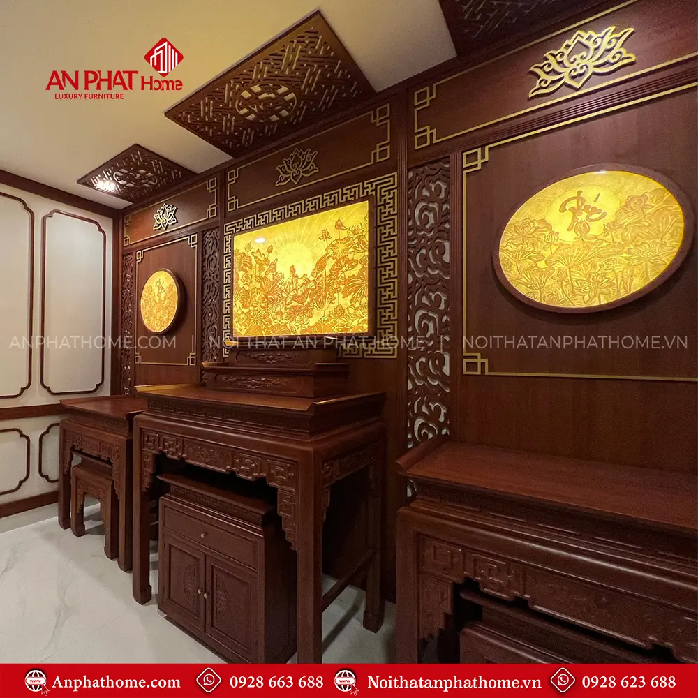 Phòng Thờ Phật Kết Hợp Nội Ngoại 2 Bên BT-2461 14 Phòng Thờ Phật Kết Hợp Nội Ngoại 2 Bên BT-2461