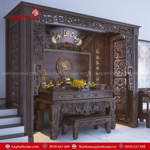 Sập Thờ Tứ Linh Gỗ Gụ Cao Cấp BT-2361