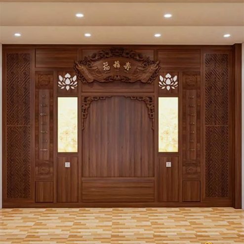 Thiết Kế Không Gian Thờ Mẫu Hiện Đại VN-4411