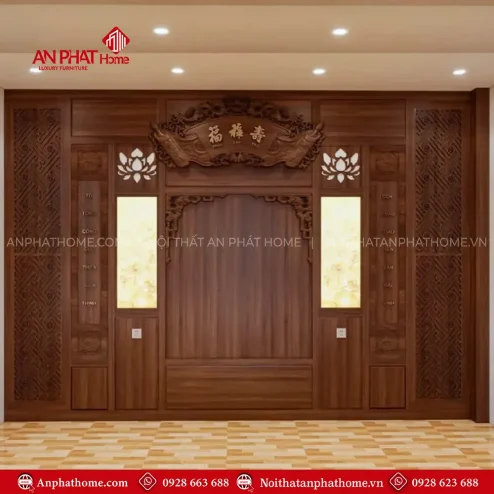 Thiết Kế Không Gian Thờ Mẫu Hiện Đại VN-4411