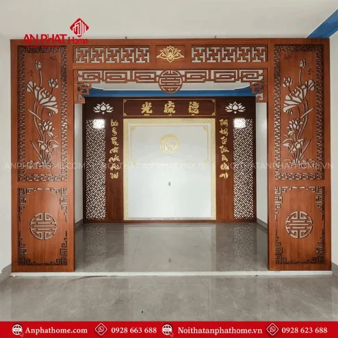 Thiết Kế Vách Ngăn Phòng Thờ Đẹp VN-4418