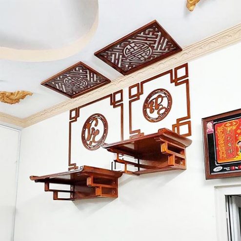 Trang Thờ Treo Tường 2 Tầng Đẹp BT-2642