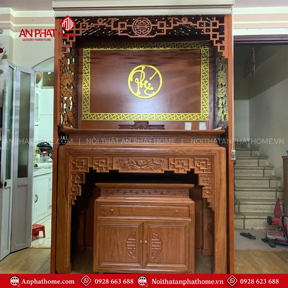 Vách Bàn Thờ Chung Cư Đẹp VN-4331 6 Vách Bàn Thờ Chung Cư Đẹp VN-4331