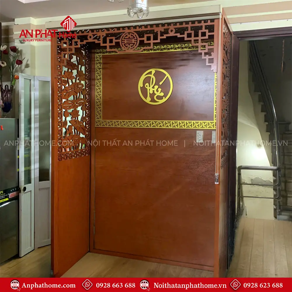 Vách Bàn Thờ Chung Cư Đẹp VN-4331 5 Vách Bàn Thờ Chung Cư Đẹp VN-4331