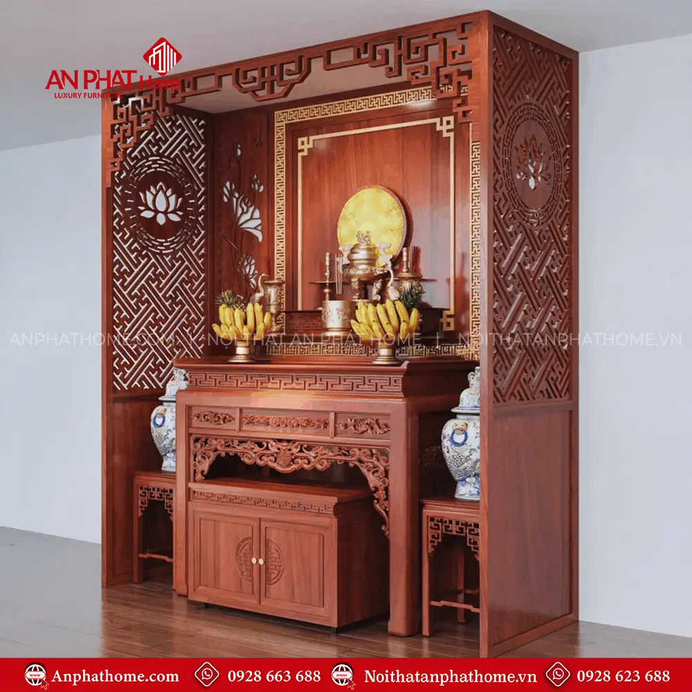 Vách Bàn Thờ Chung Cư Thiết Kế Đẹp VN-4416 3 Vách Bàn Thờ Chung Cư Thiết Kế Đẹp VN-4416